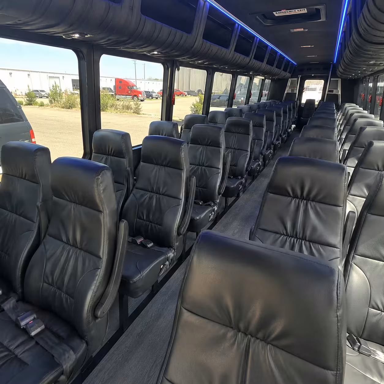28 passenger minibus inside