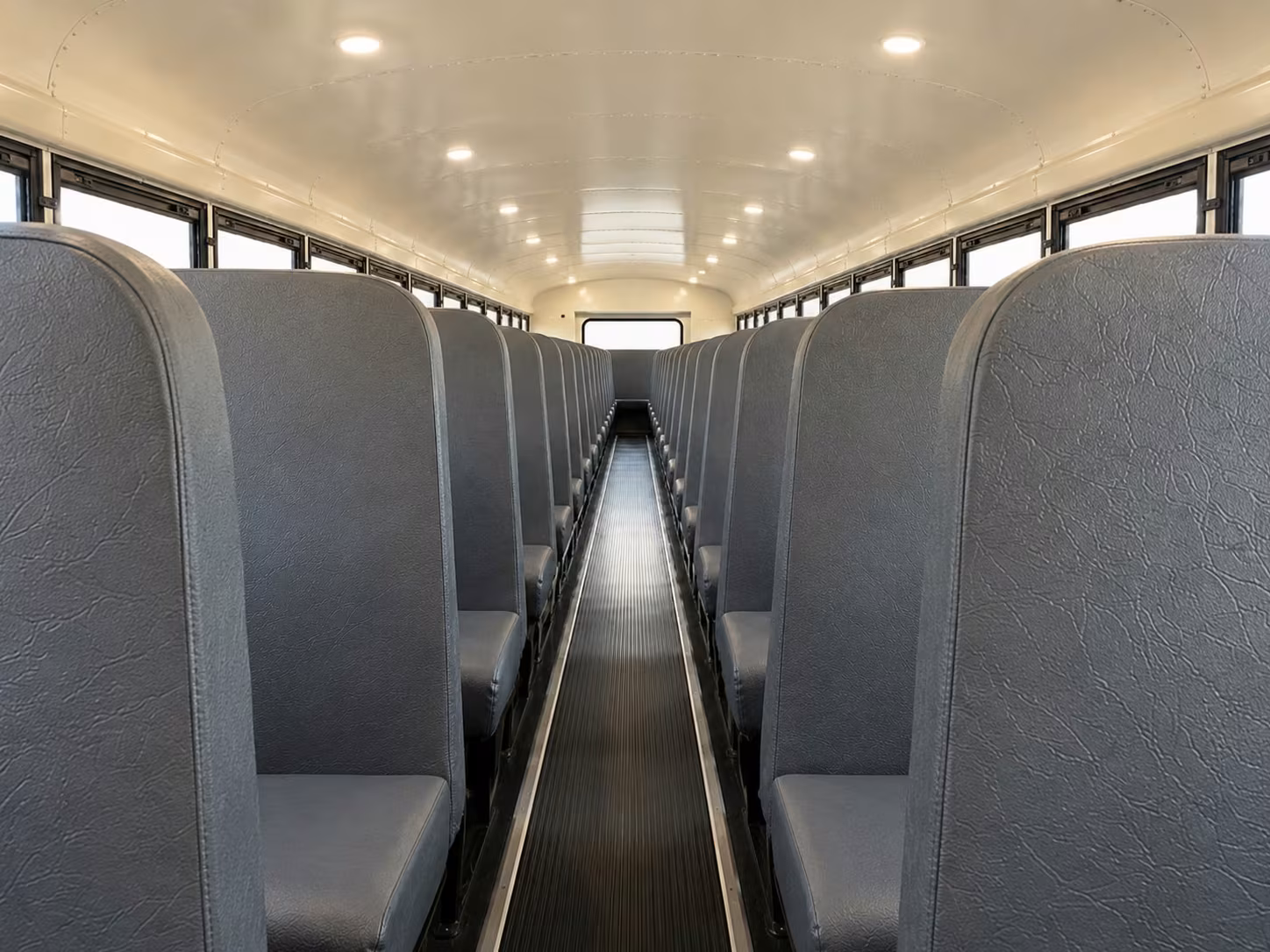 school bus inside