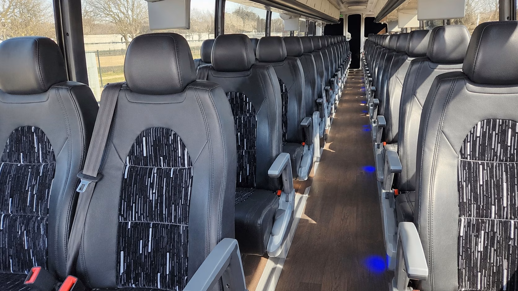 woodbridge charter bus interior gallery