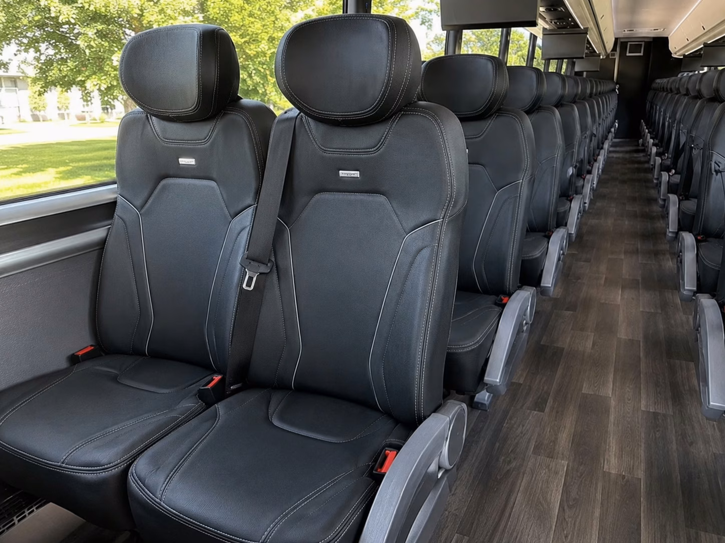 woodbridge charter bus rental inside